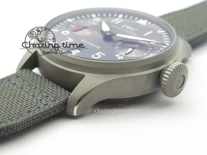 MIROTIME 0428 SunProtective Big Pilot Real PR IW500910 “Patrouille Suisse” ZF 1:1 Best Edition On Gray Nylon Strap 7278